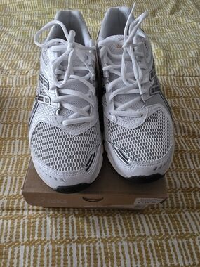 ASICS White Mesh Running Sneakers